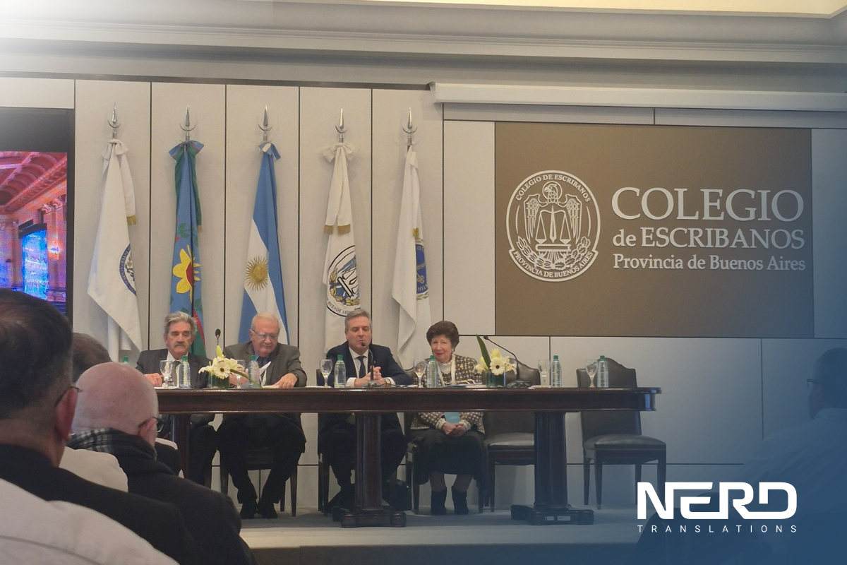Nerd Translations - Productividad Interna. Ponencia en el COLEGIO de ESCRIBANOS Provincia de Buenos Aires